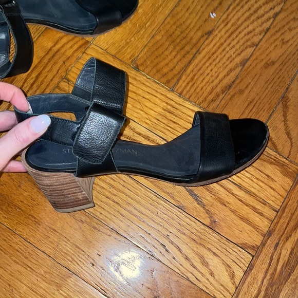 Stuart Weitzman Black Sandals - Picture 6 of 8